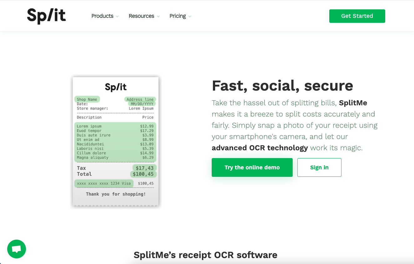 SplitMe OCR AI