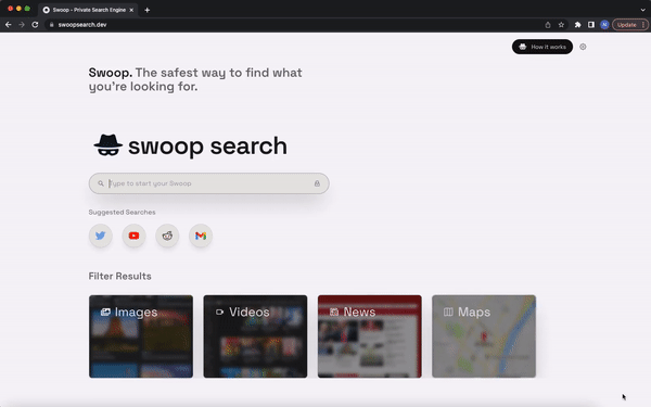 Swoop Private Search Engine