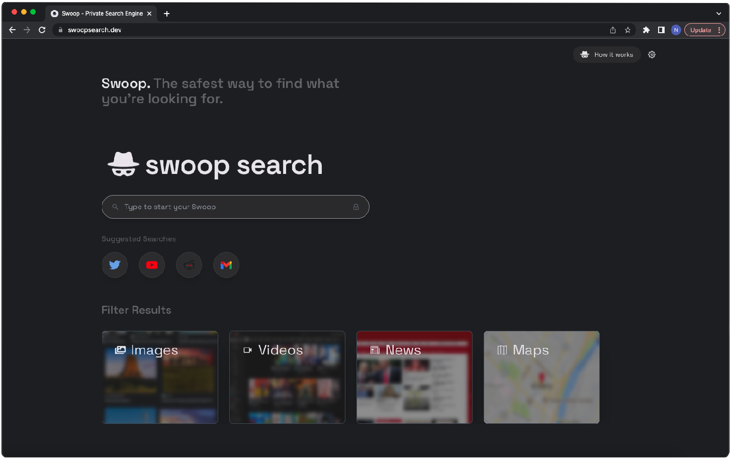 Swoop Private Search Engine