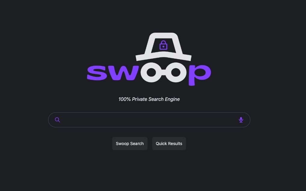 Screenshot of Swoop, a project by Nick Mezacapa